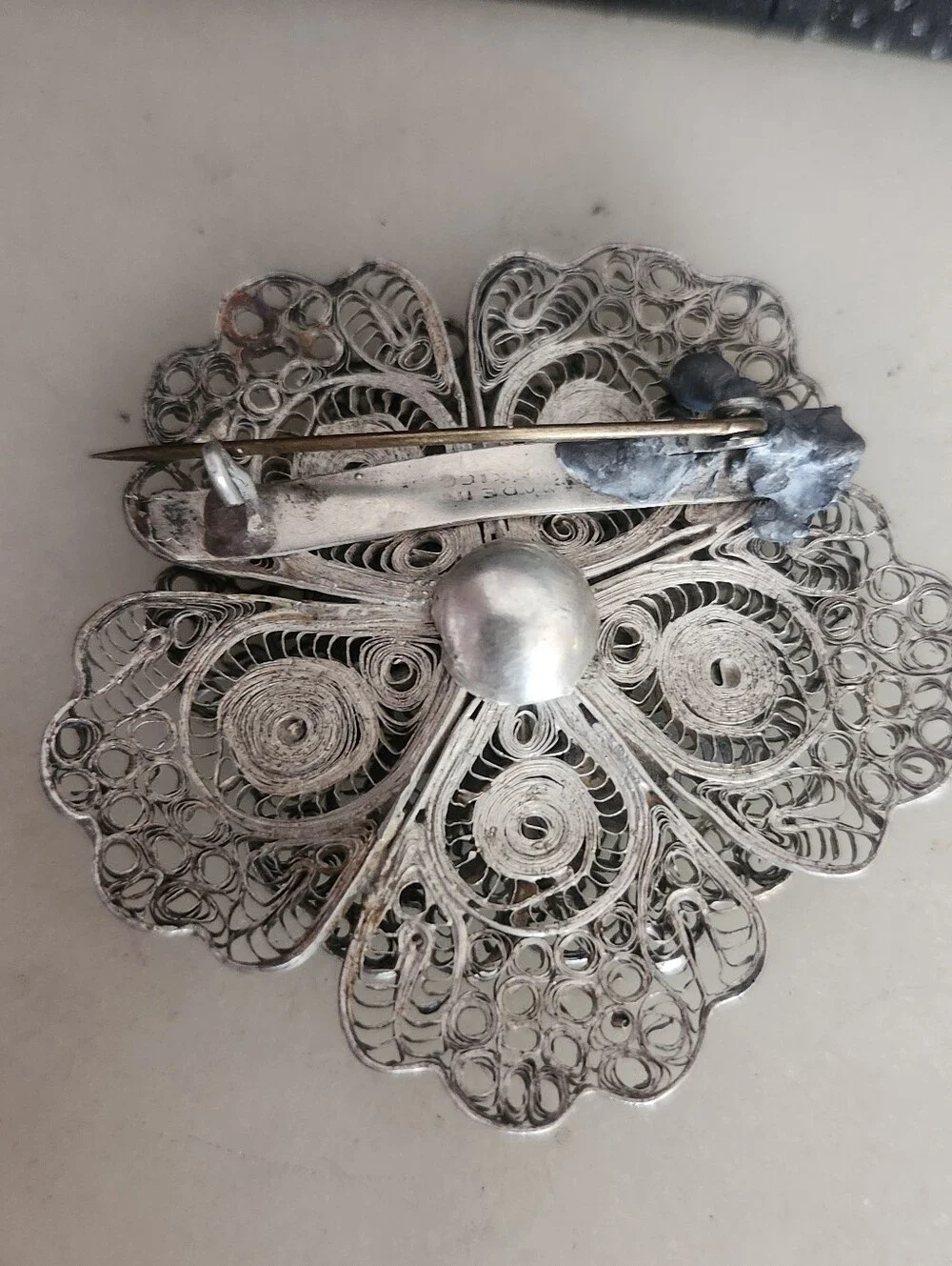Vintage delicate silver